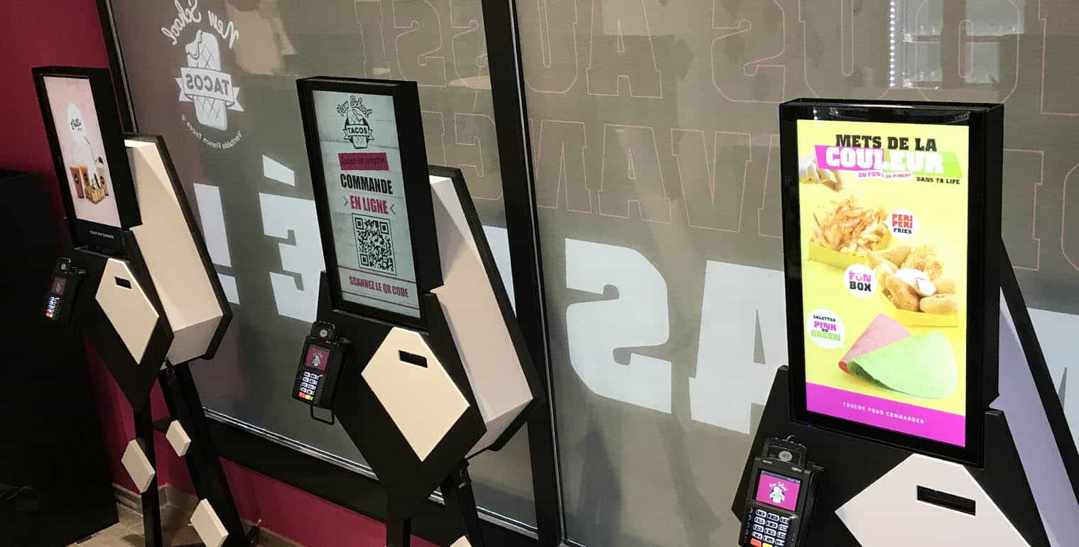 ARTICLE-BORNE totem video - borne de commande client -mood Toulouse